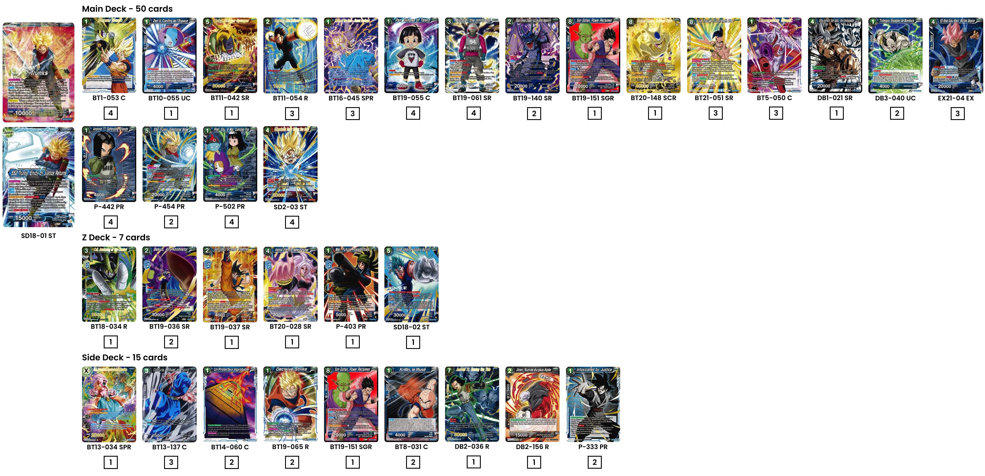 Decklist de Joseph Balducci