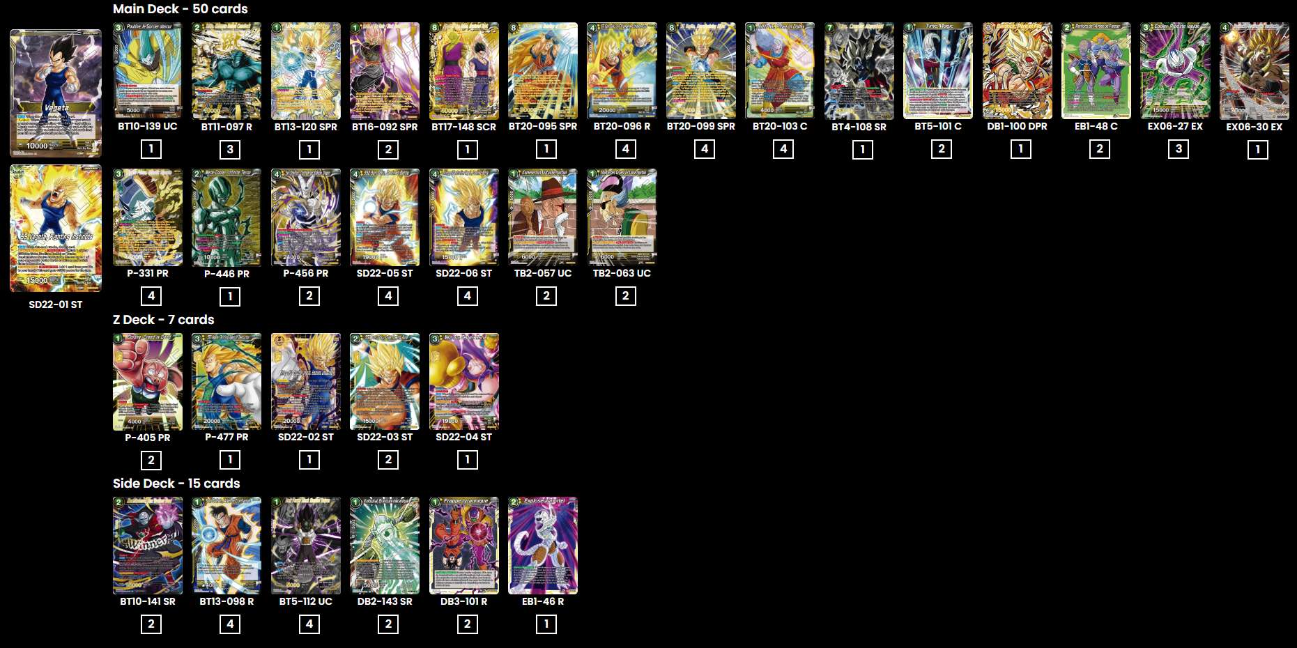 Decklist de Robert Rietze