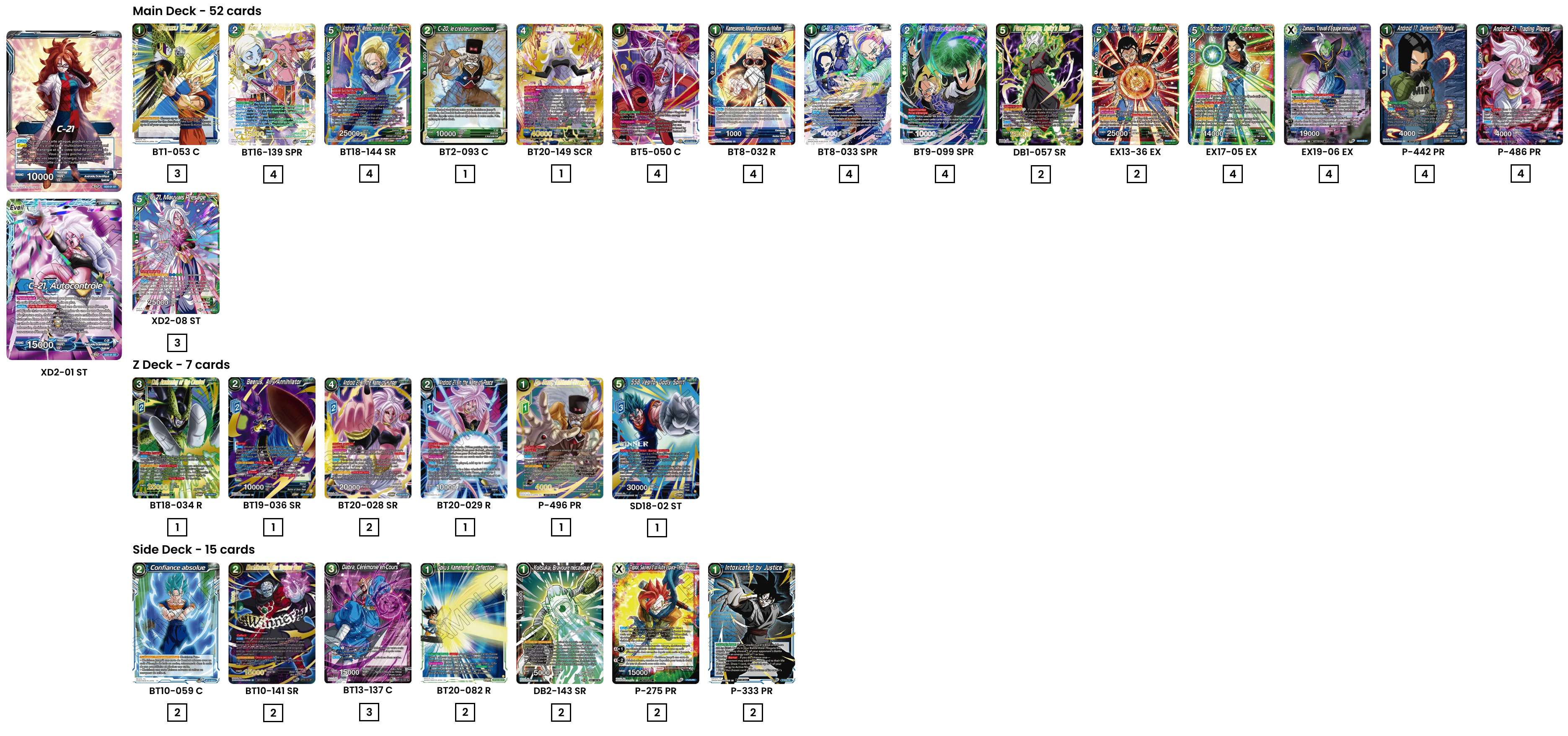 Decklist de David Vargas