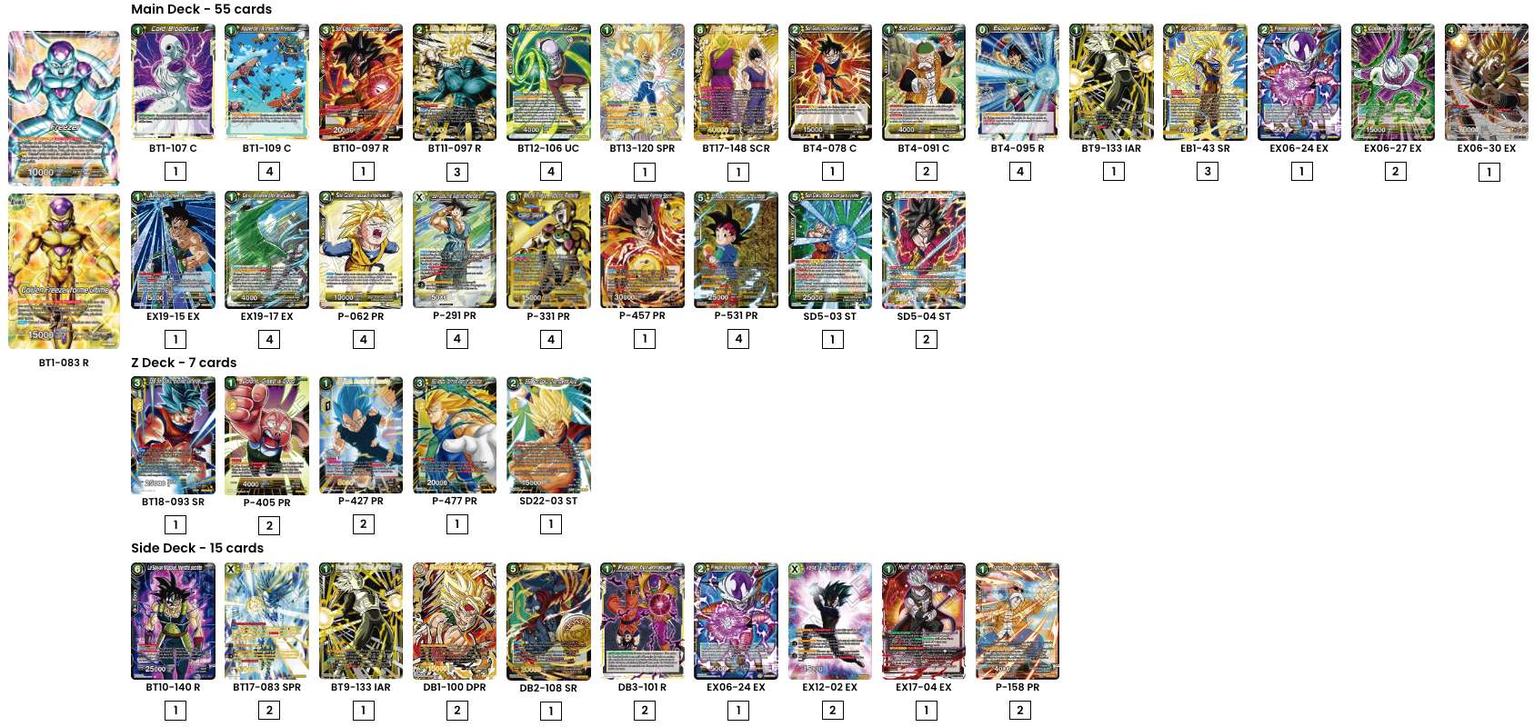 Decklist de Guillaume Bouin