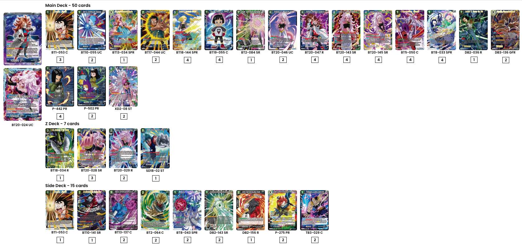 Decklist image · Michael Cano