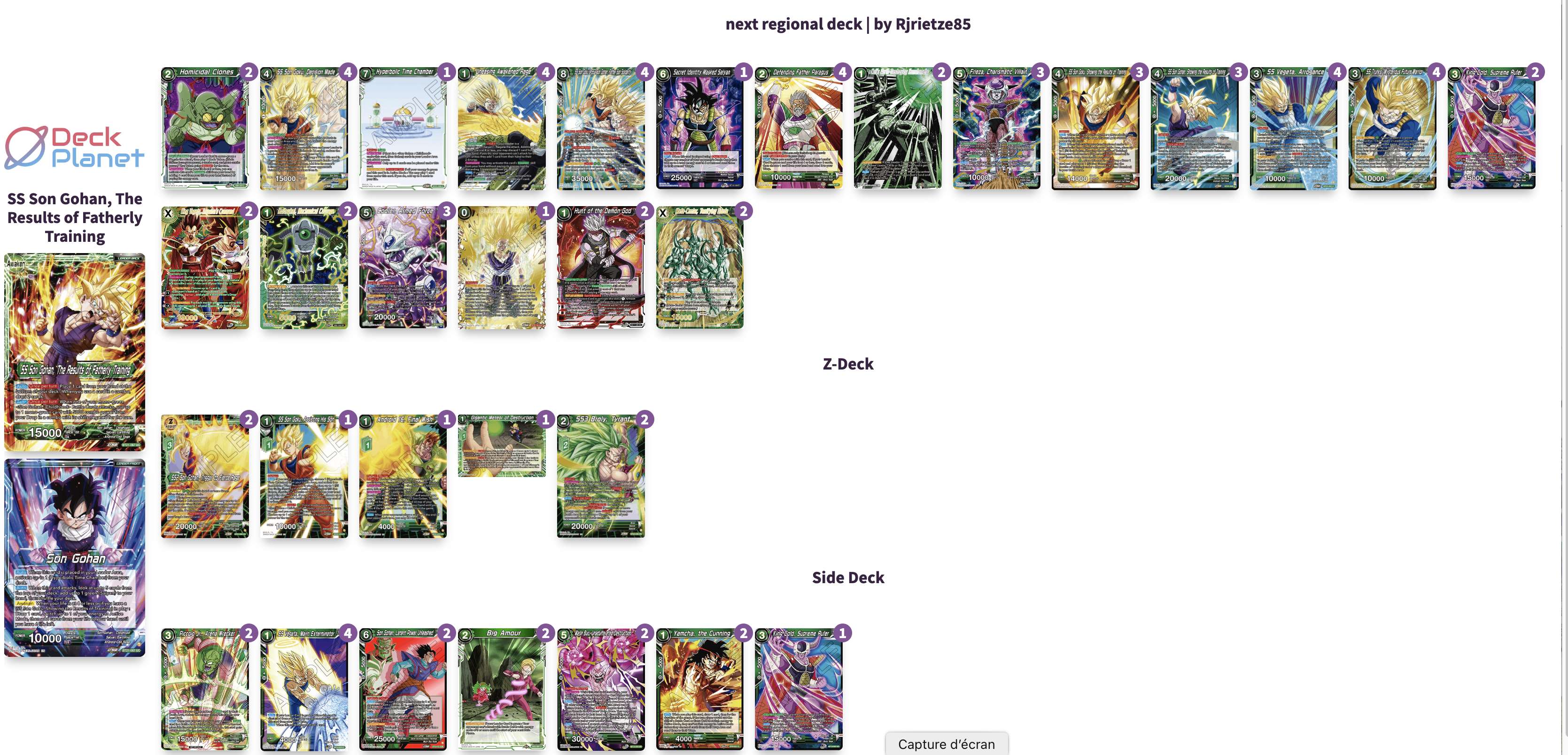 Decklist de Robert Rietze