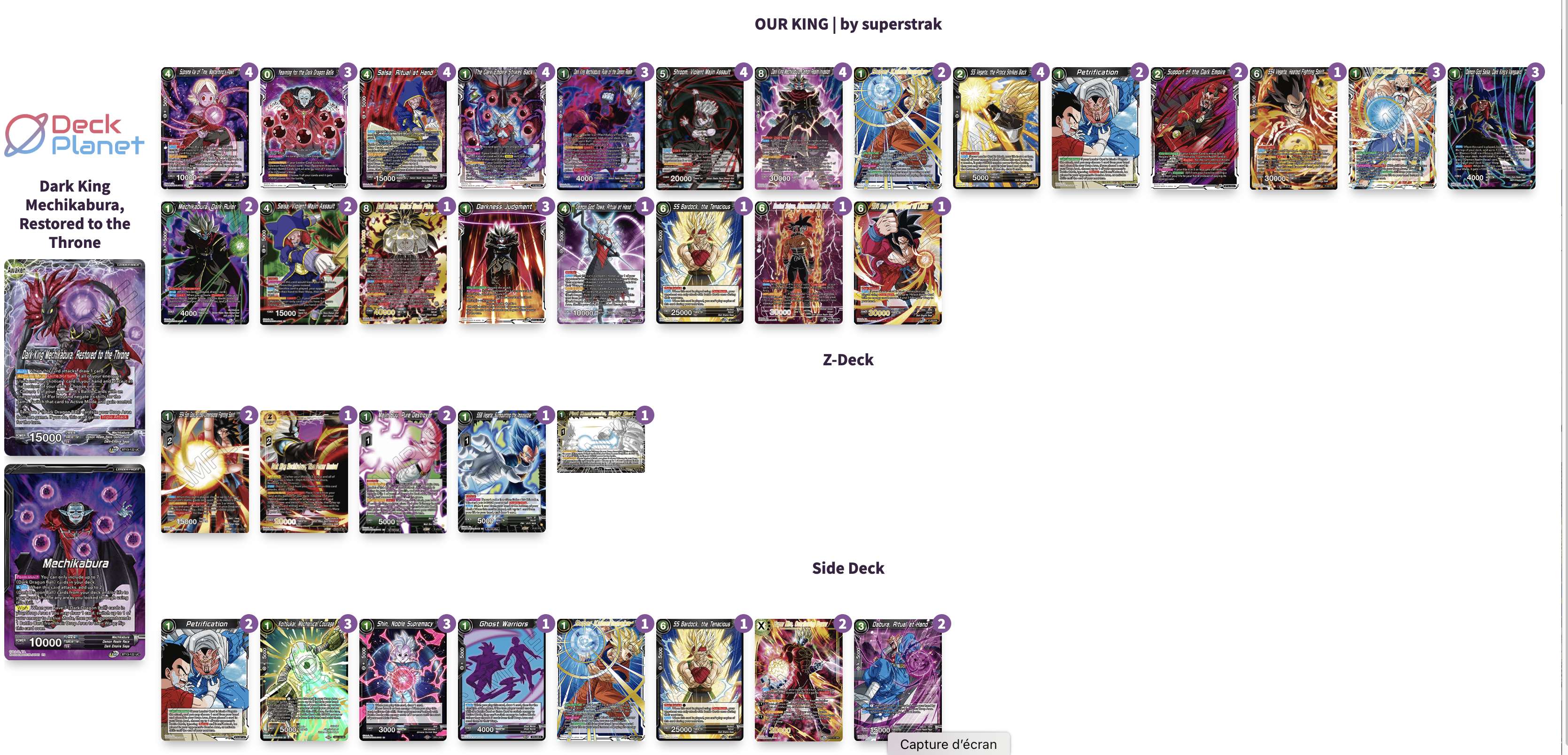 Decklist de Robert Straka