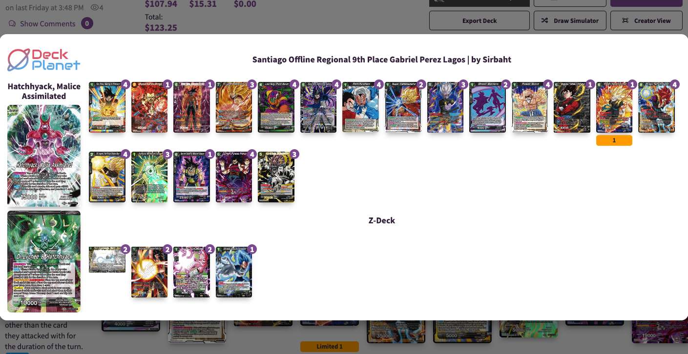 Decklist de Gabriel Perez Lagos