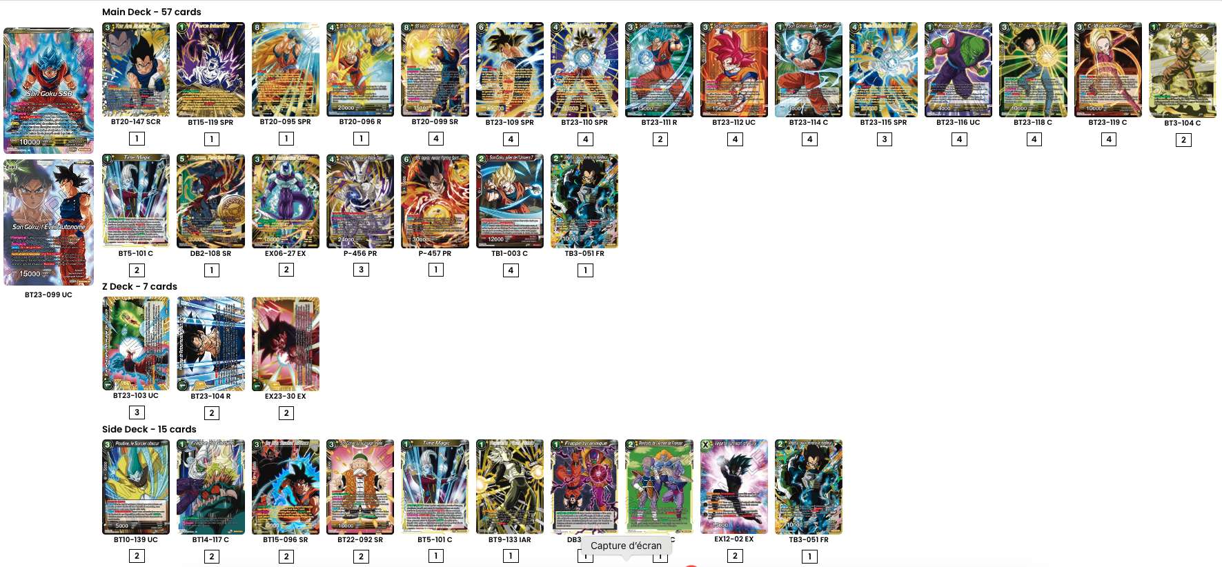 Decklist de Jérémy Basso