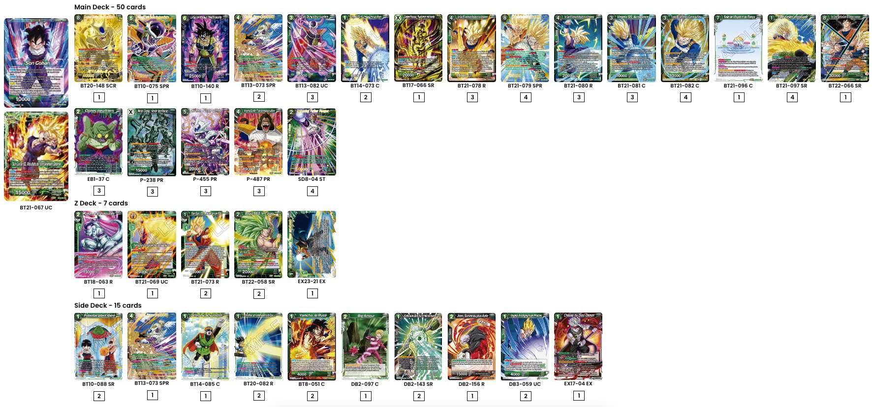 Decklist de Bertrand Pere