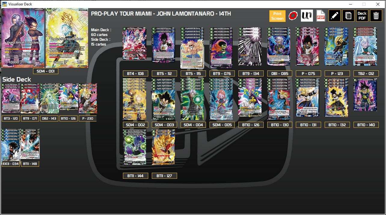 Decklist de John LaMontanaro