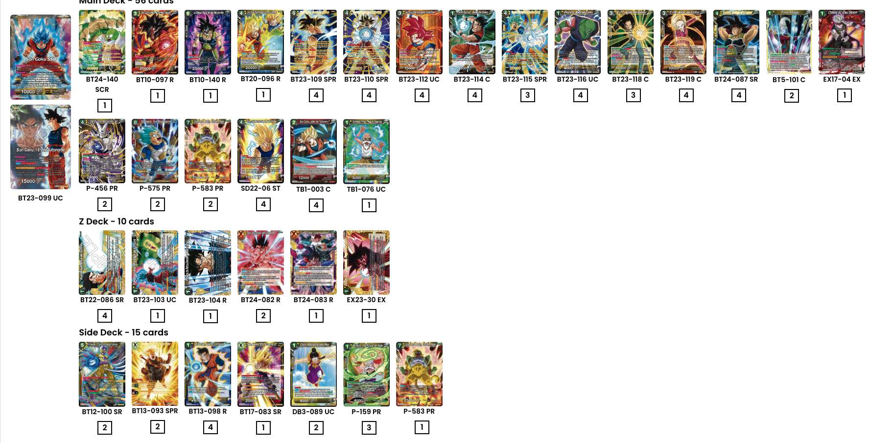 Decklist de John Argyros