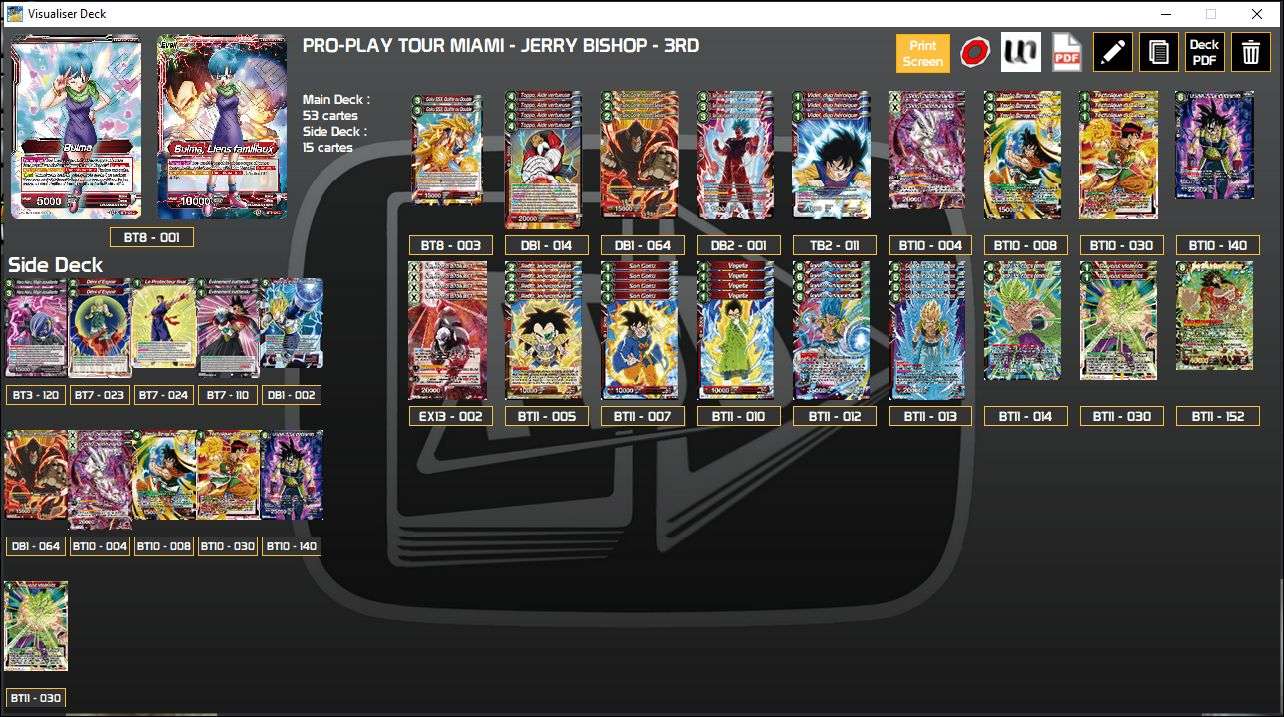 Decklist de Jerry Bishop