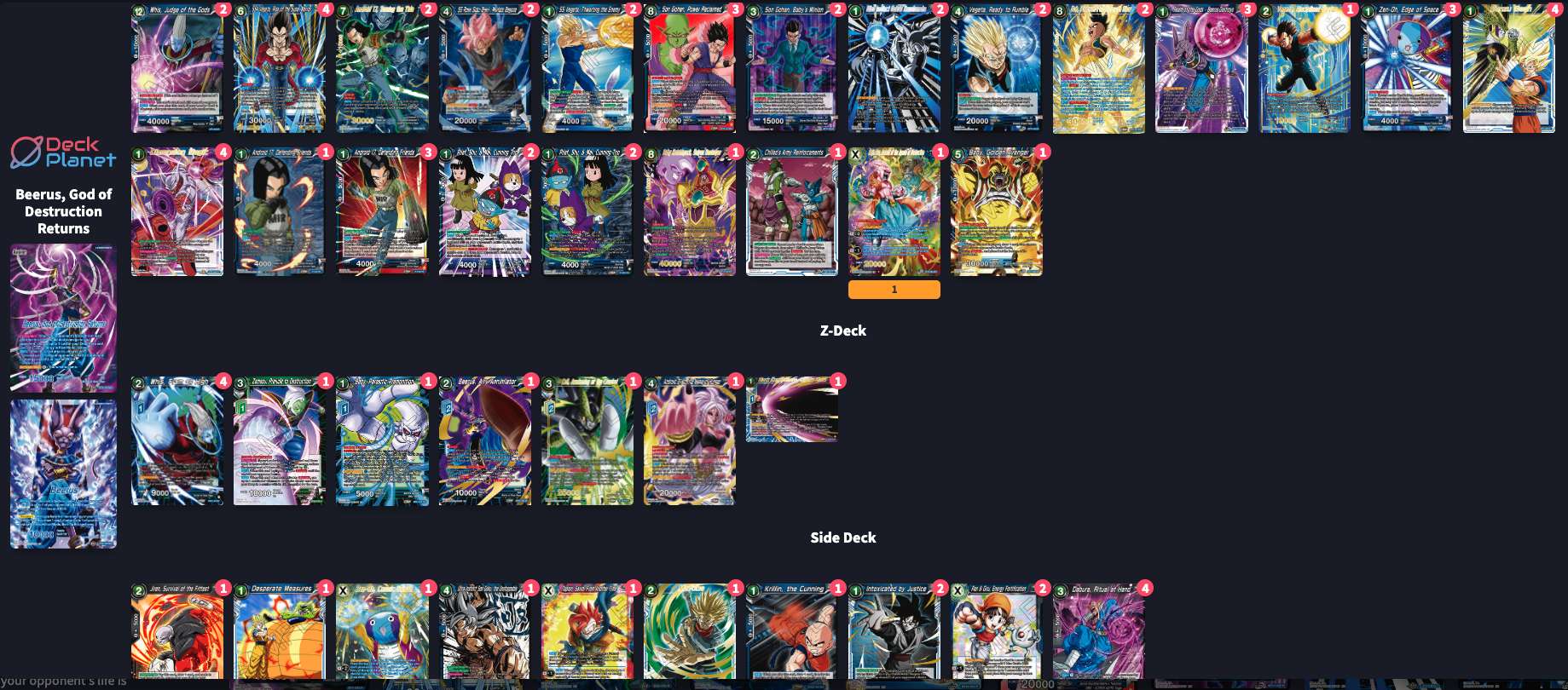 Decklist de Edison Marcel
