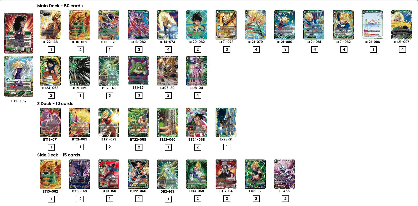 Decklist de Jean Malleval