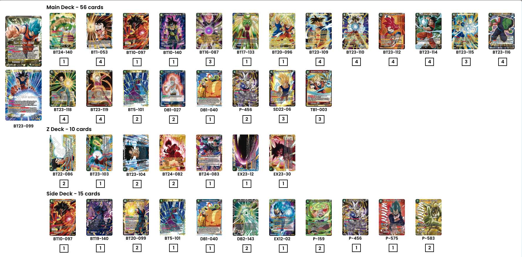 Decklist de Muqsit Khan