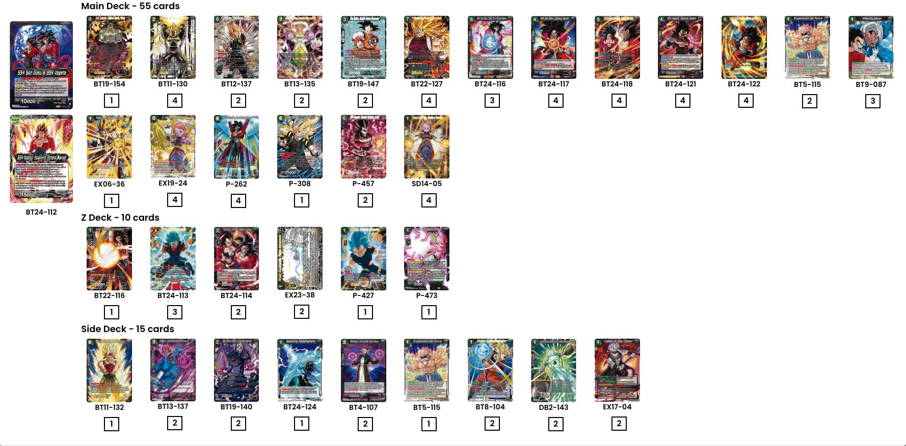 Decklist de Carl Eldon