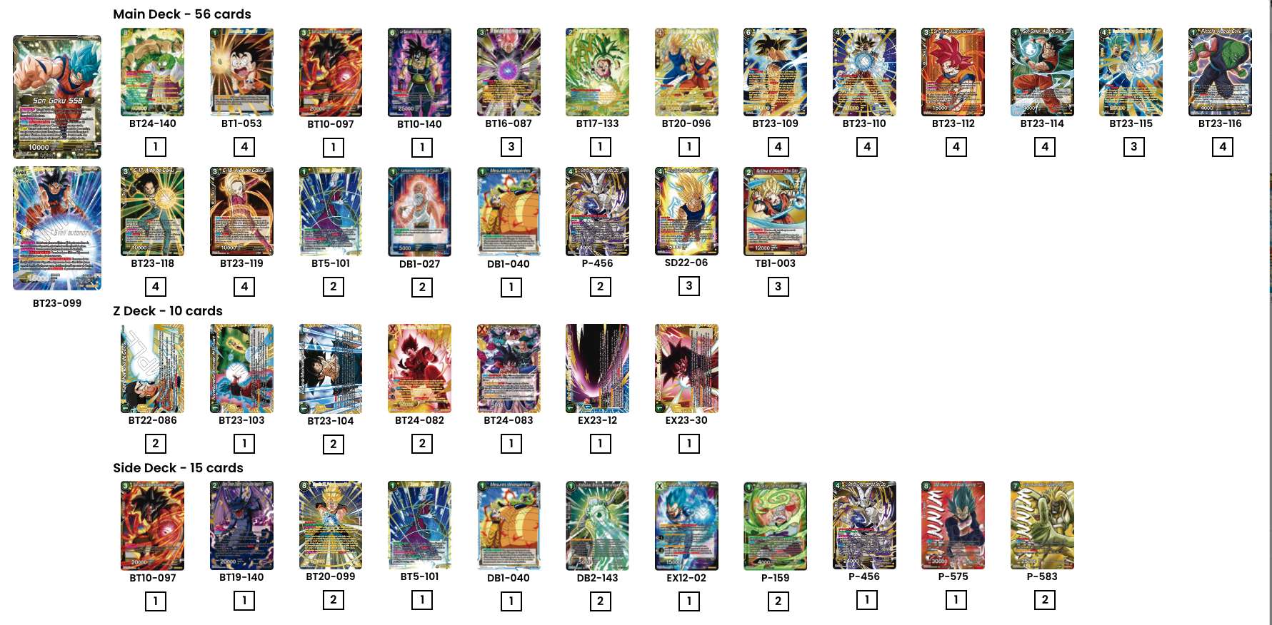 Decklist de Muqsit Khan