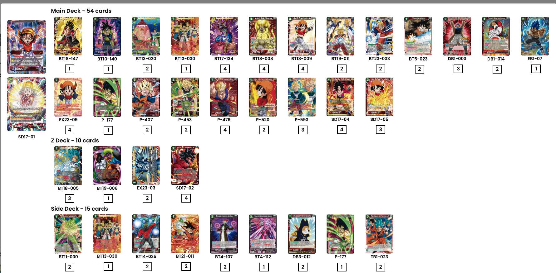 Decklist de Jayson Scott