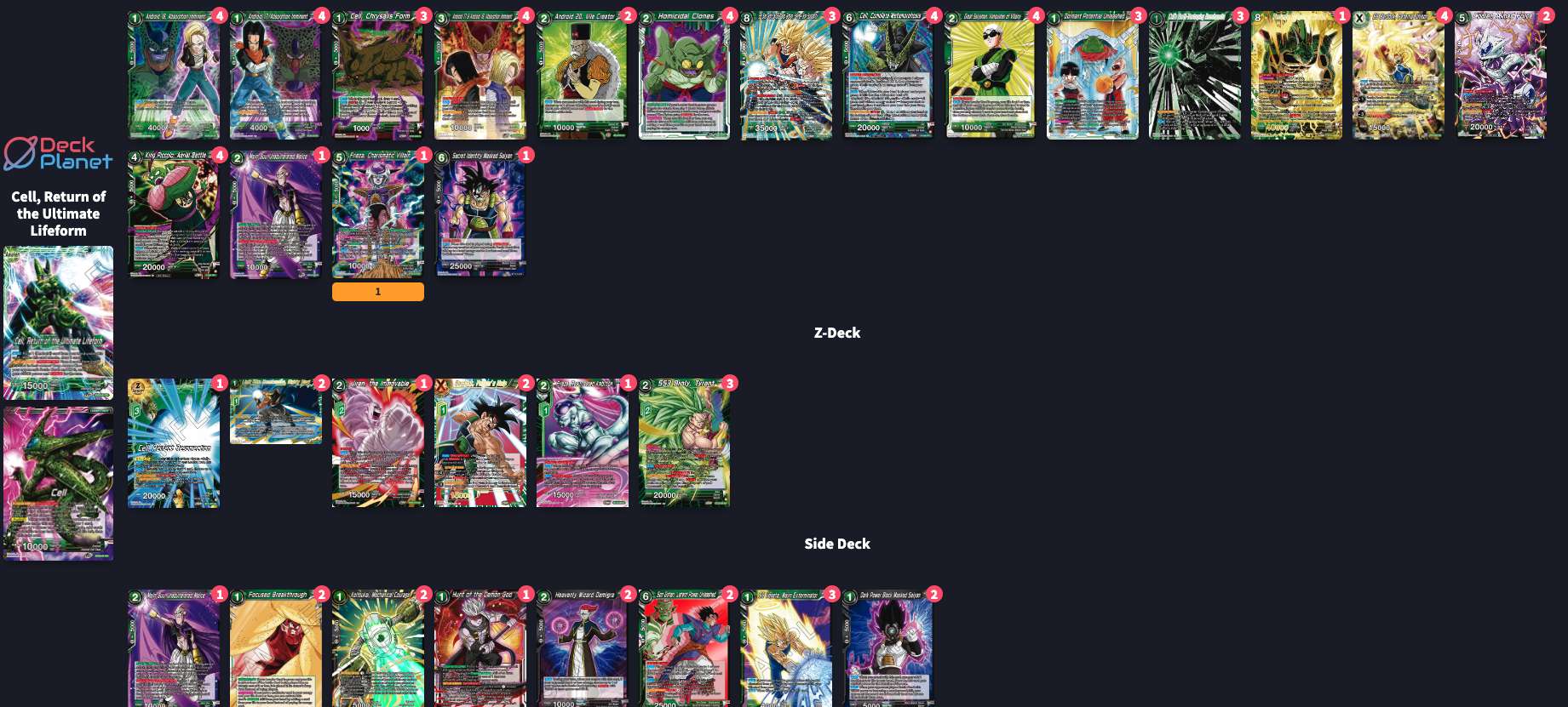 Decklist de Franklin Harris