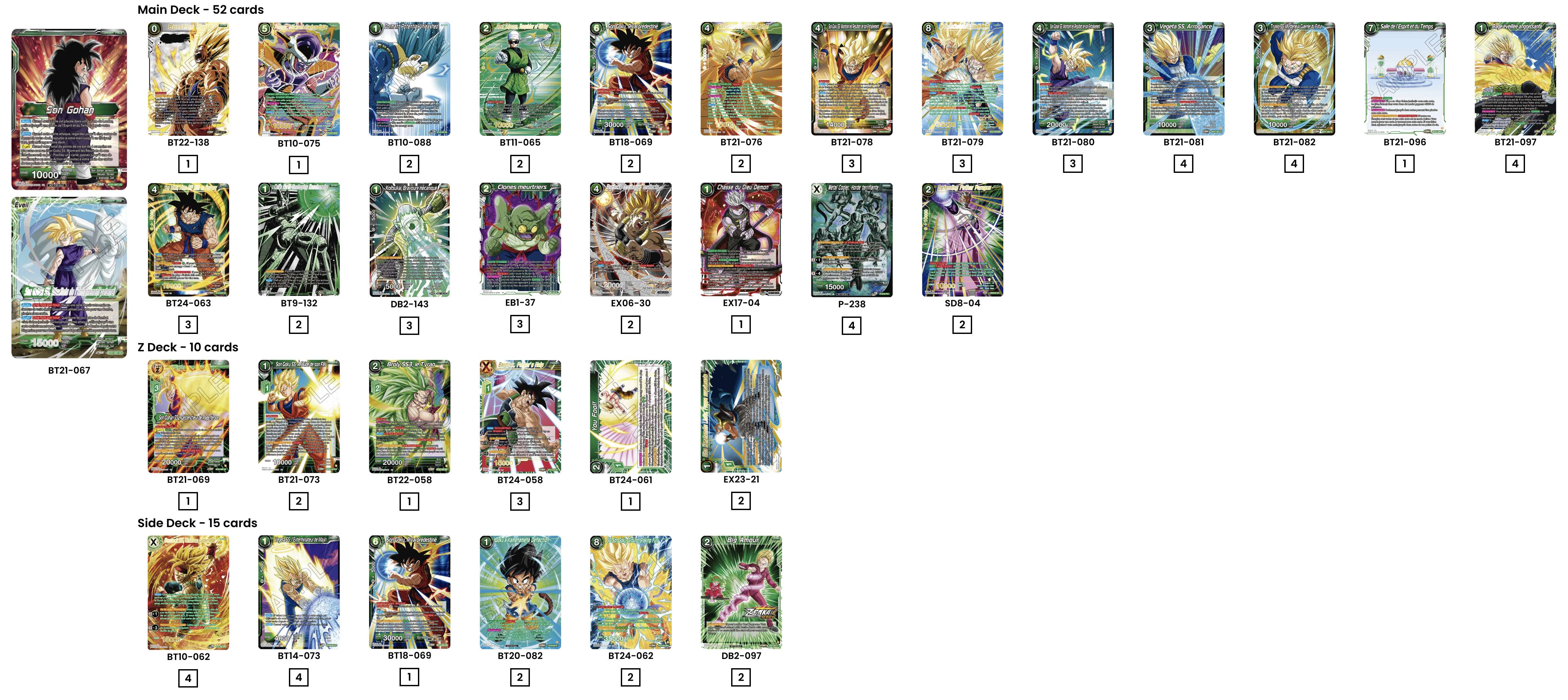 Decklist de Hugo Platret