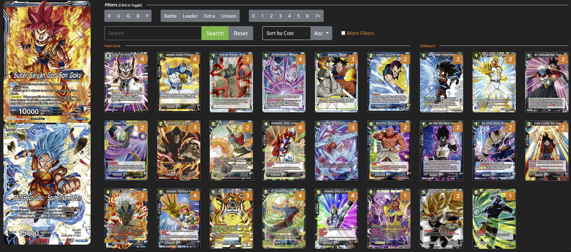 Decklist de Thomas Allen