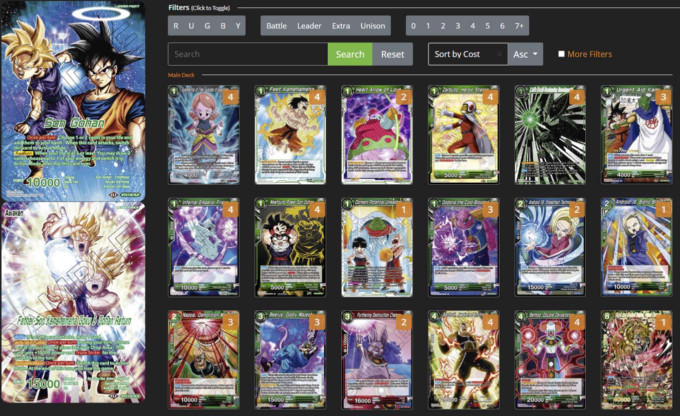 Decklist de John Shorey