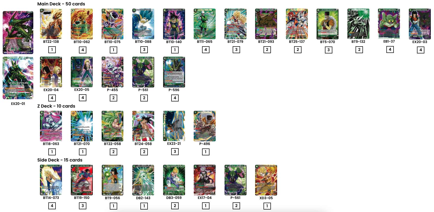 Decklist de David