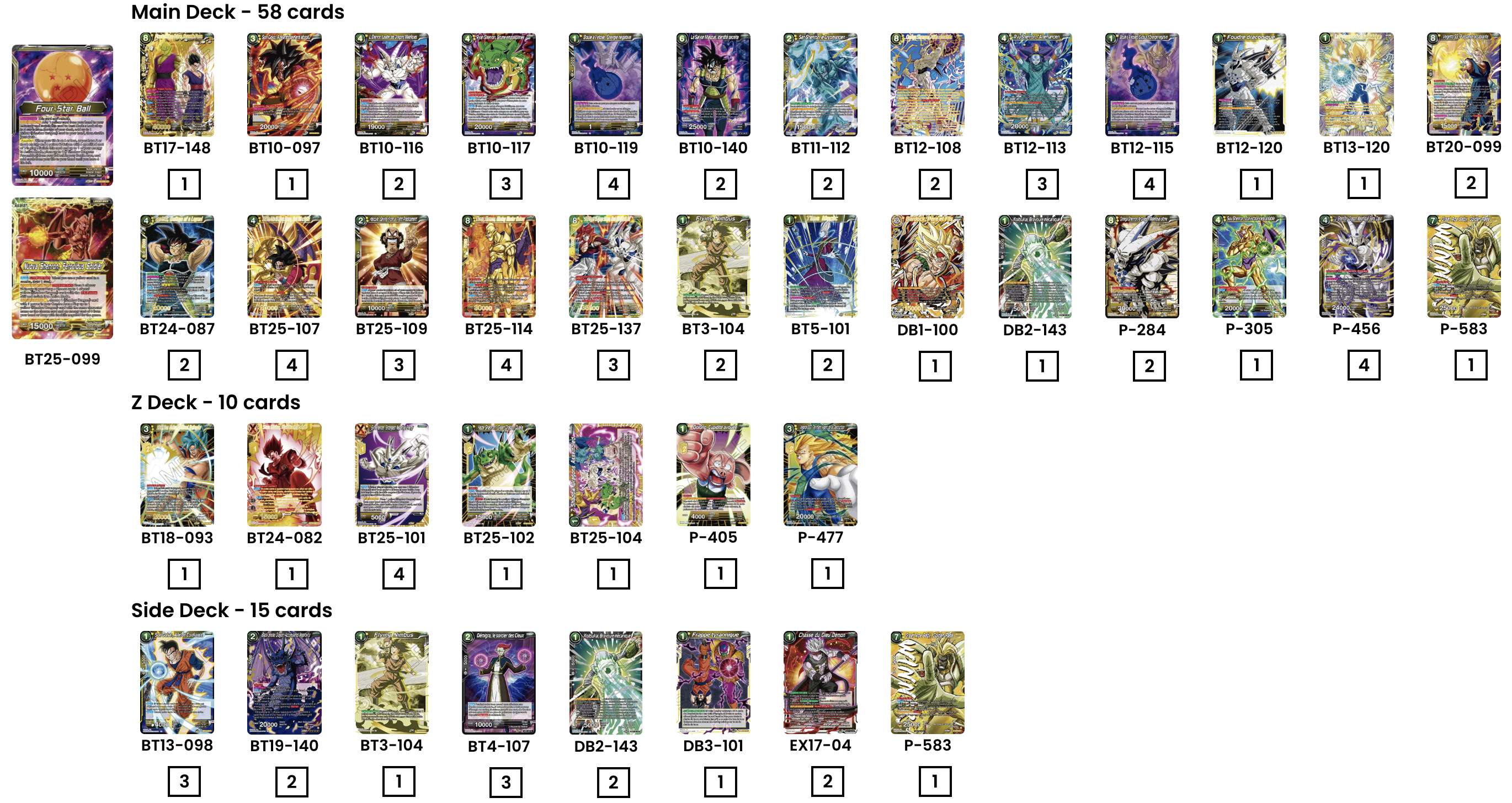 Decklist de Bryan Samuel