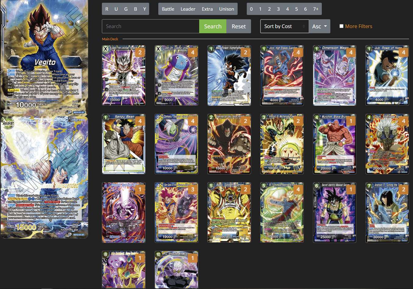 Decklist de Giancarlo Paradiso