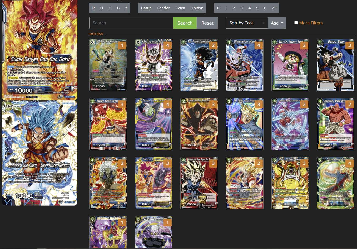 Decklist de Andrew Trinidad