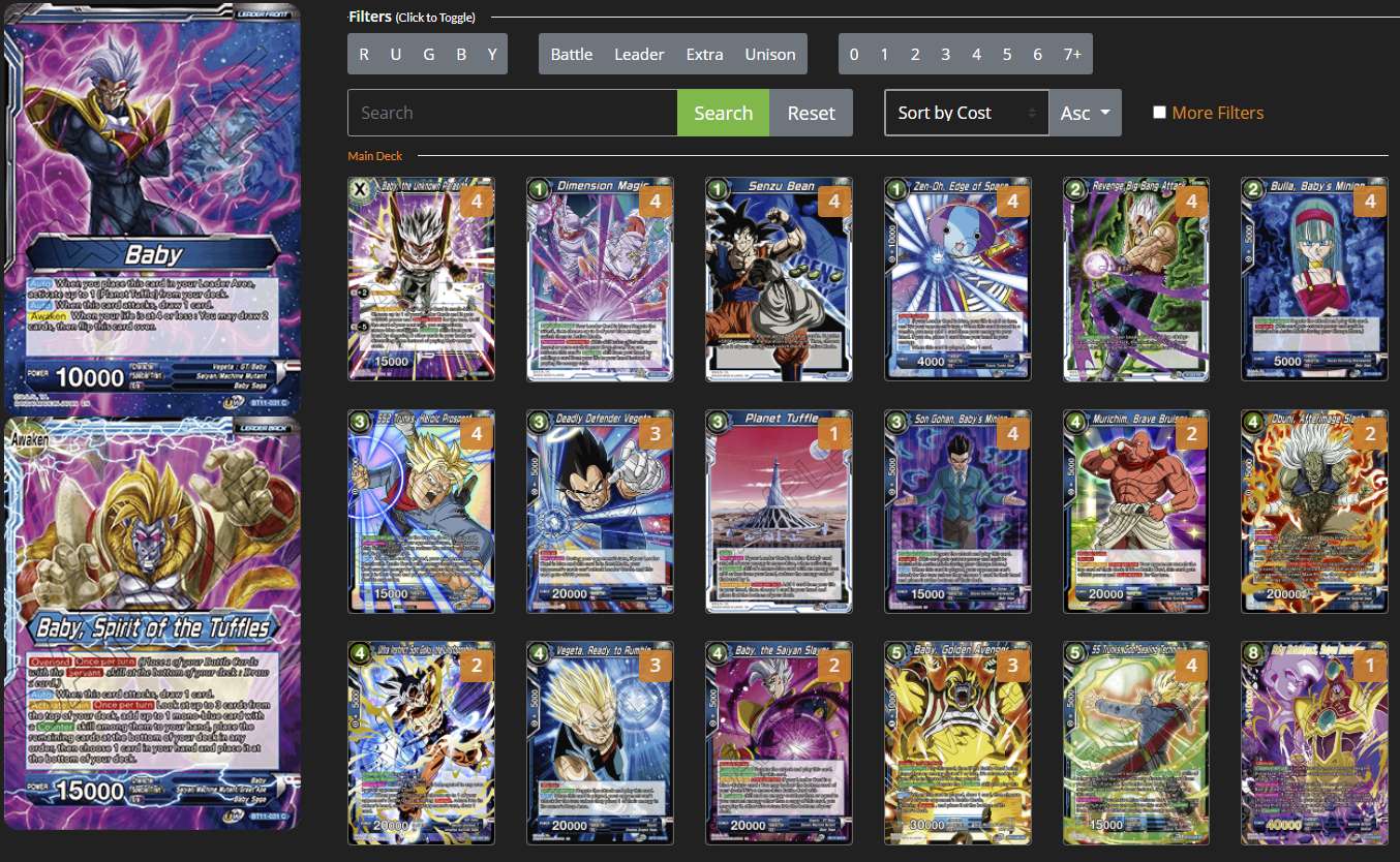 Decklist de Mychal Ricciuti