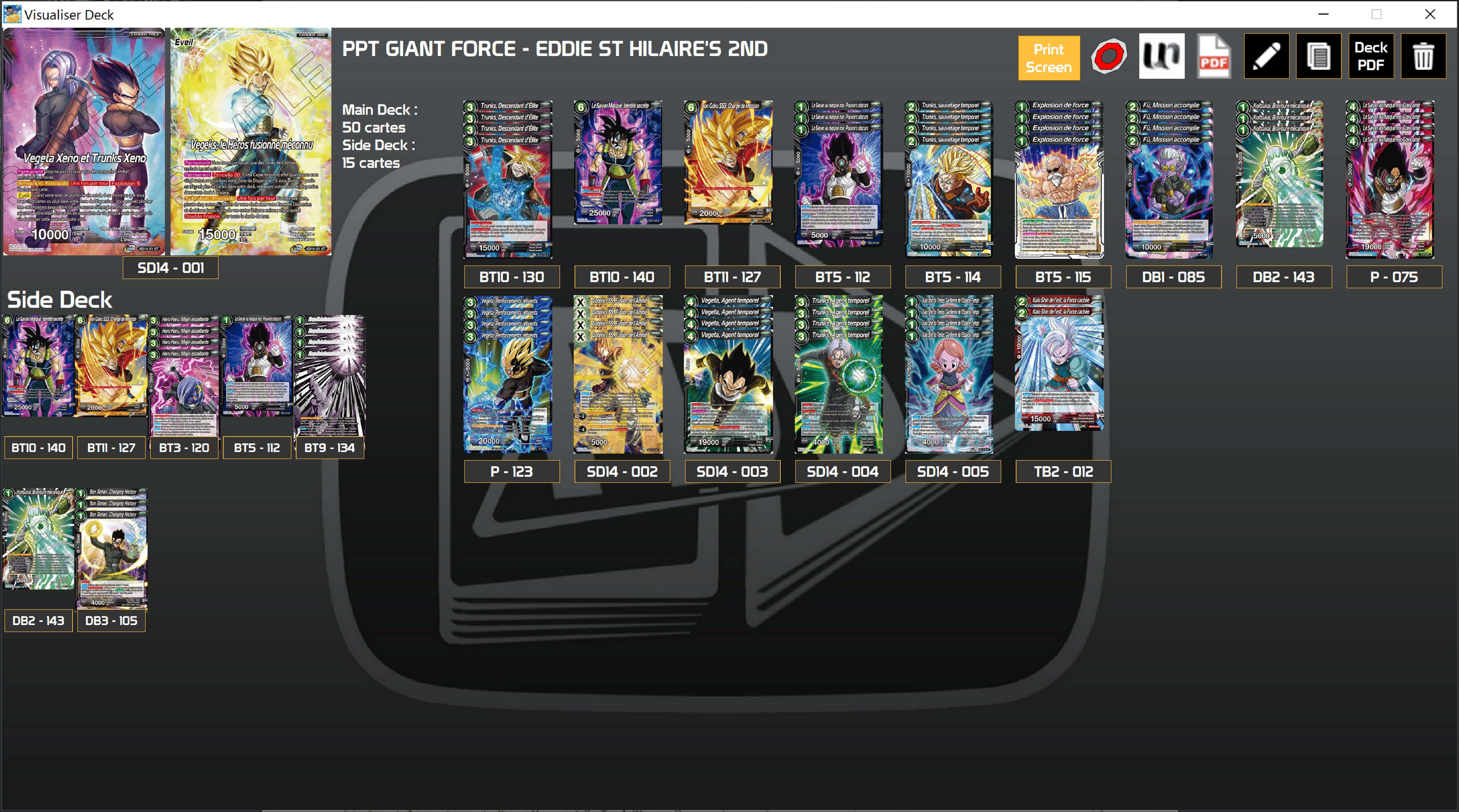 Decklist de Eddie St Hilaire