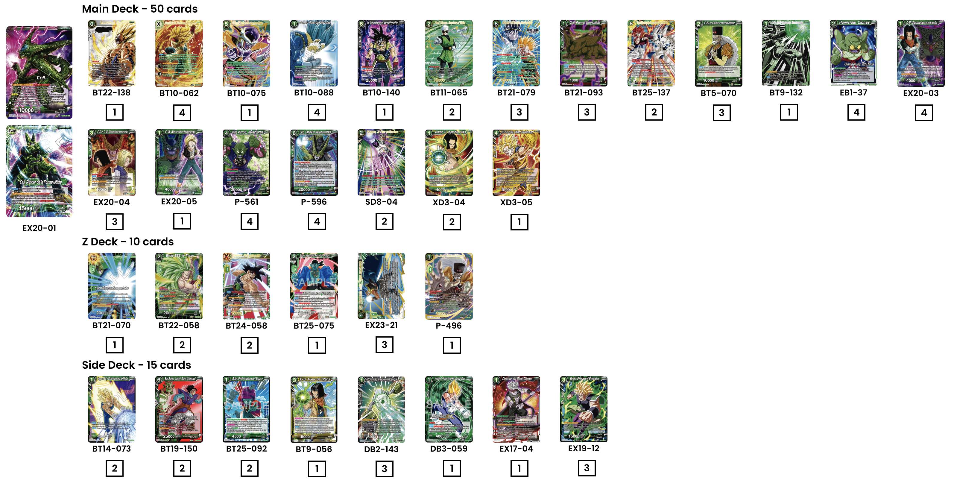 Decklist de David Vargas