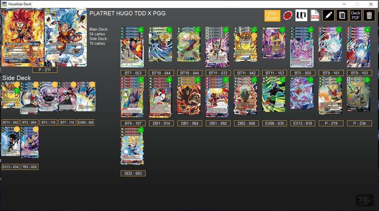 Decklist de Hugo Platret