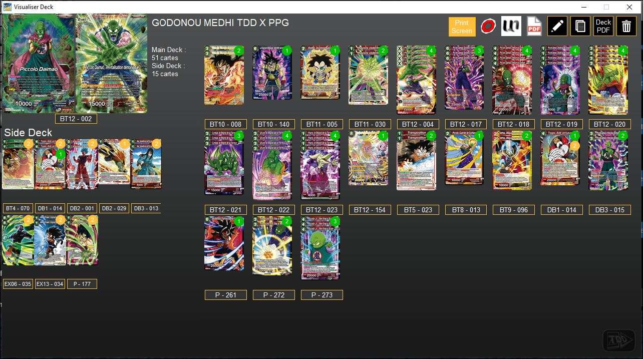 Decklist de Mehdi Godonou