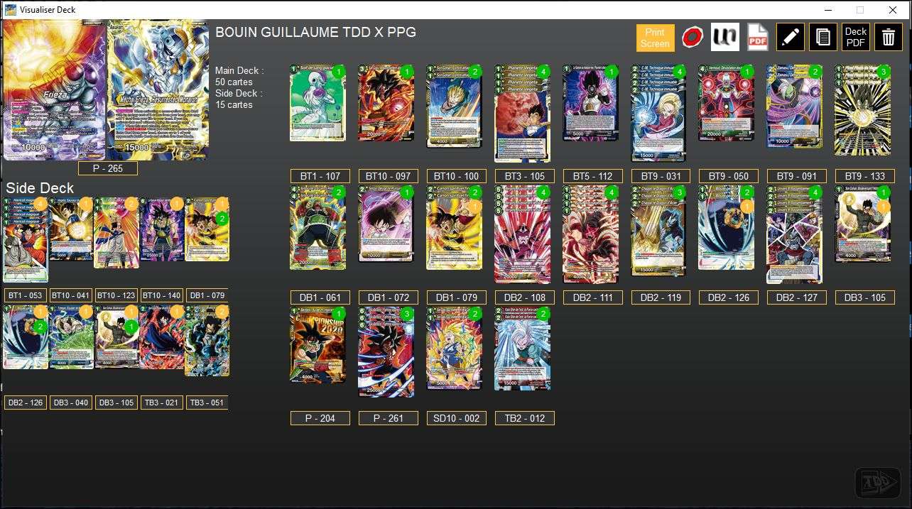 Decklist de Guillaume Bouin