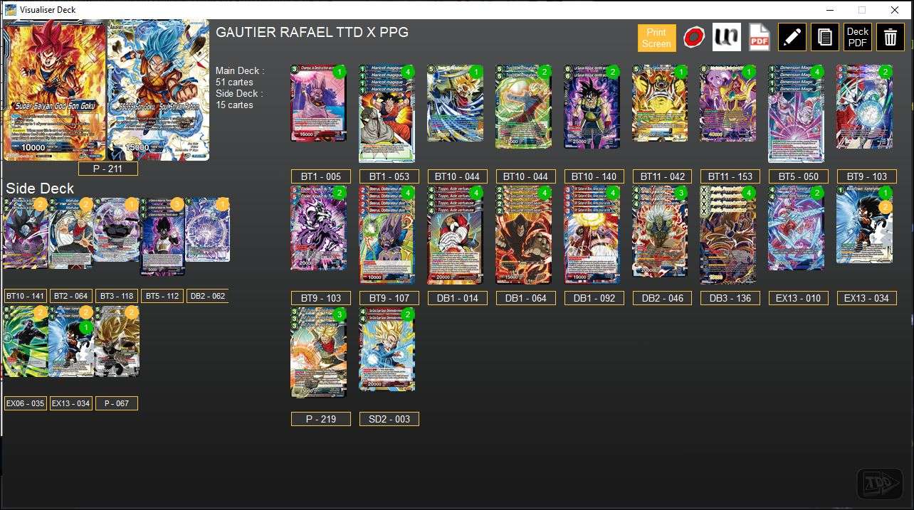 Decklist de Raphaël Gautier