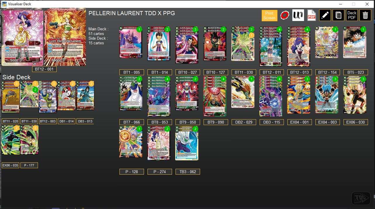 Decklist de Laurent Pellerin