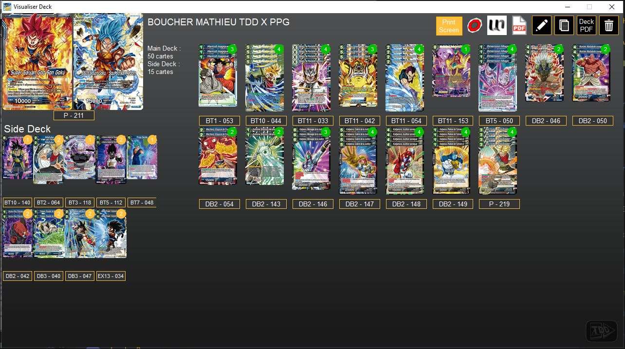 Decklist de Mathieu Boucher