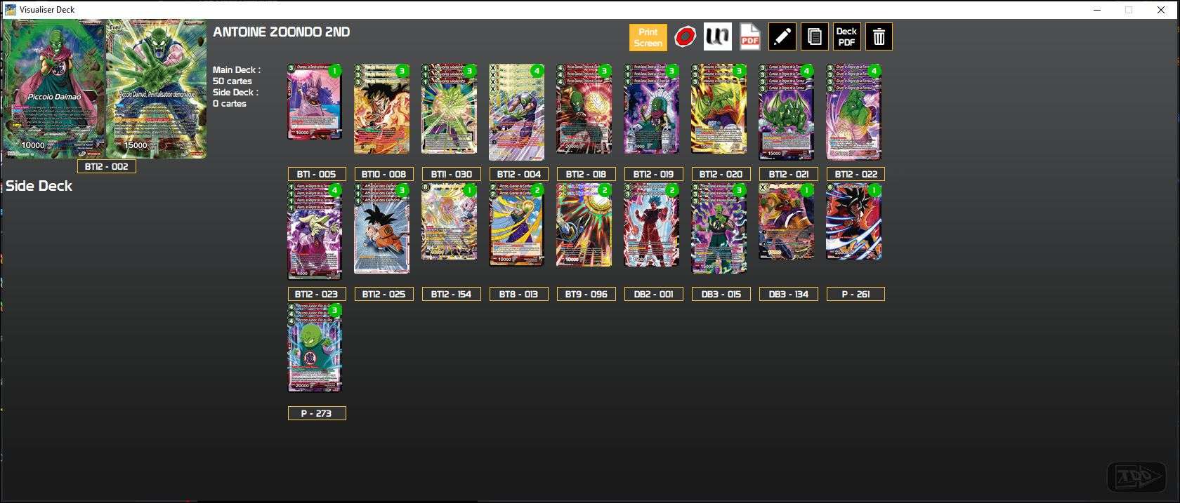 Decklist image · Antoine Zoondo