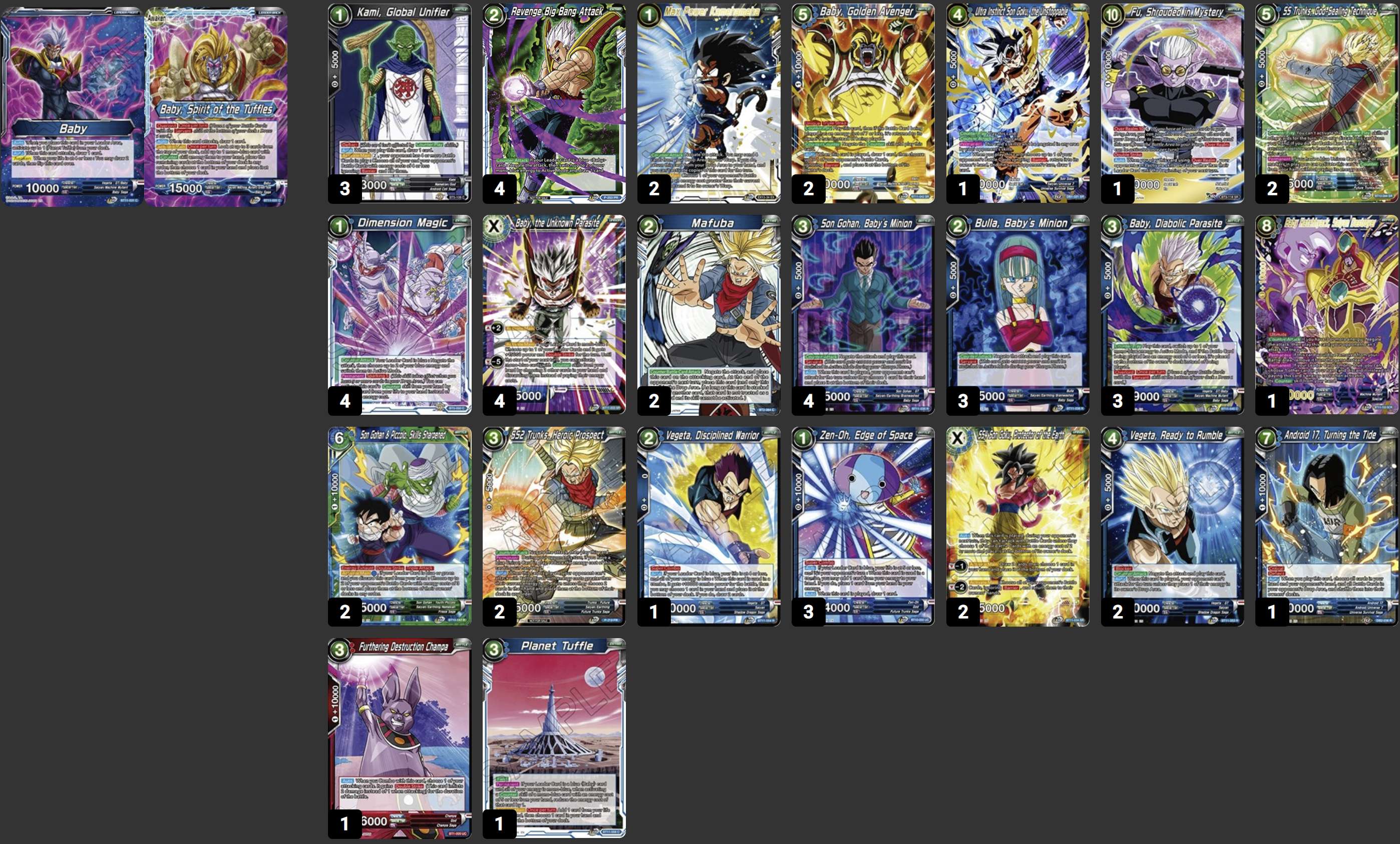 Decklist de JT Jenkins