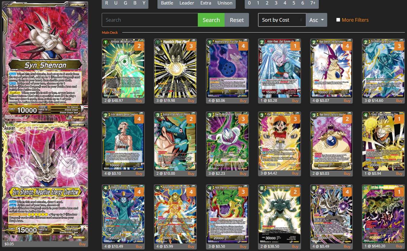 Decklist de David Fujimara