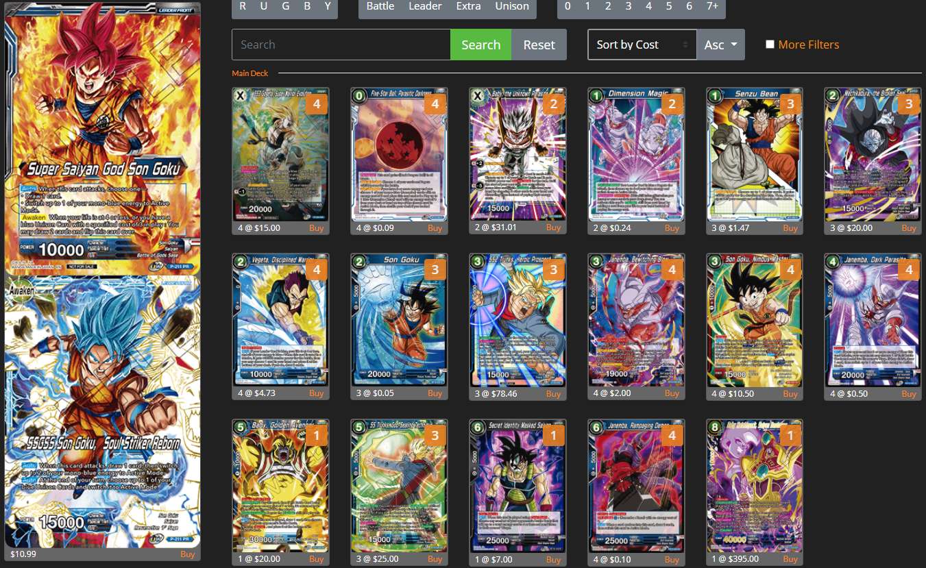 Decklist de Frisco Fahs