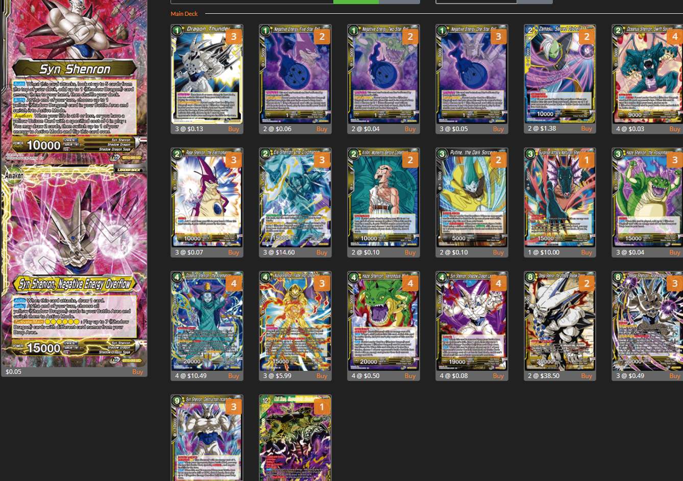 Decklist de Dusty Gwaltney