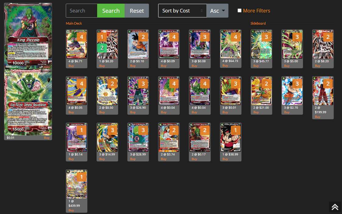 Decklist de William Lawson