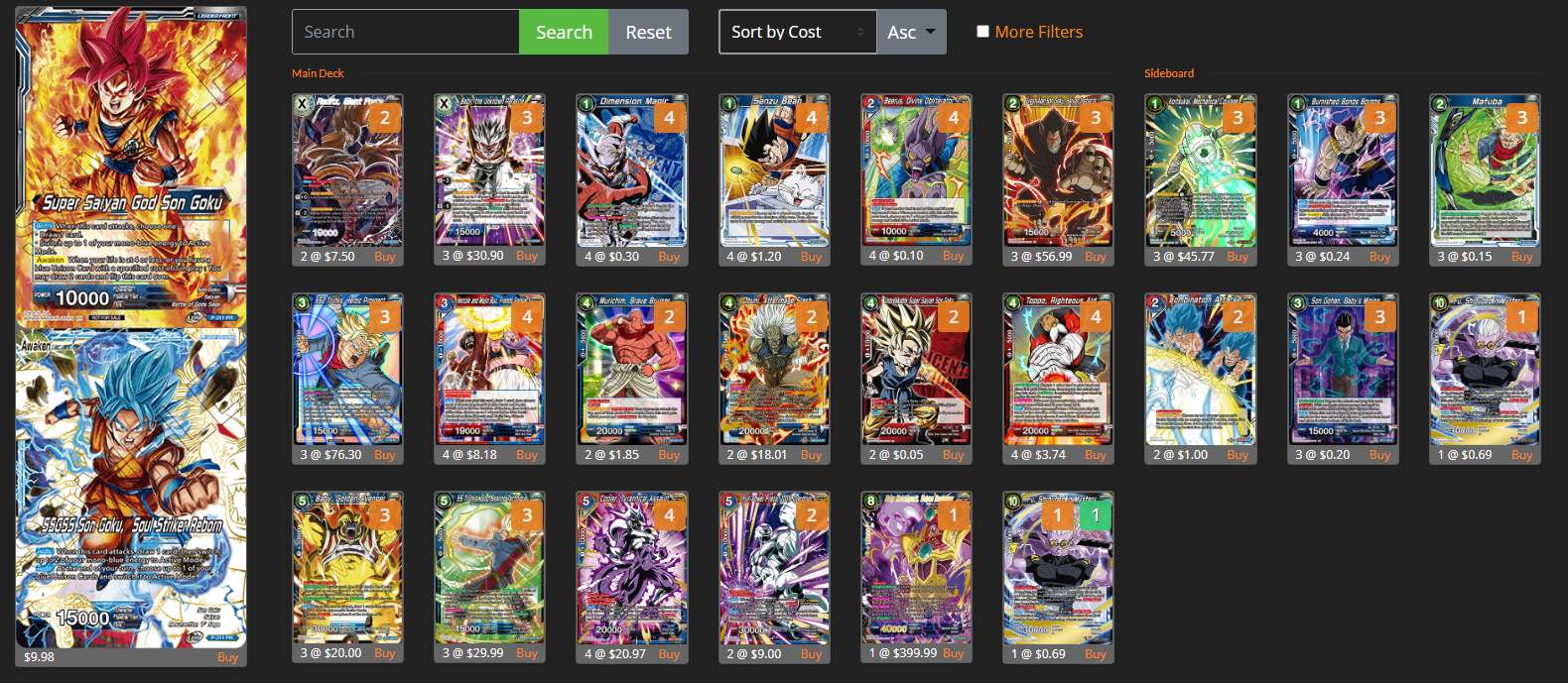 Decklist de Hugo Platret