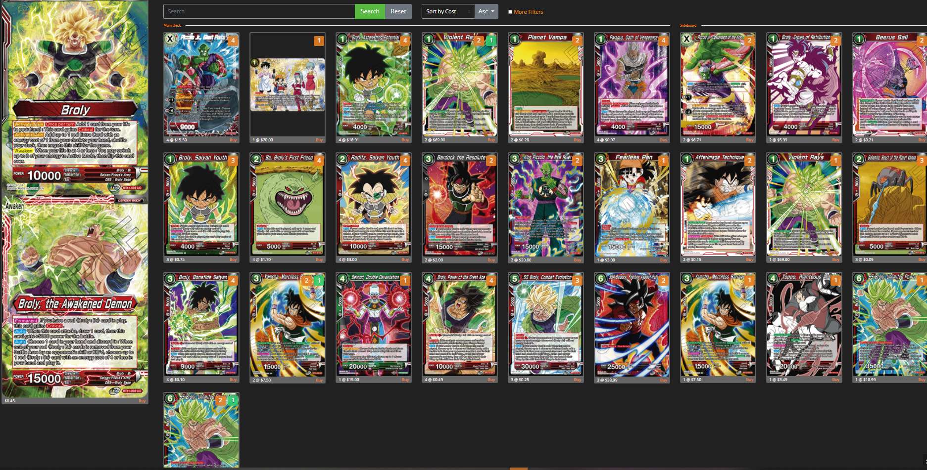 Decklist de John Lamontanaro