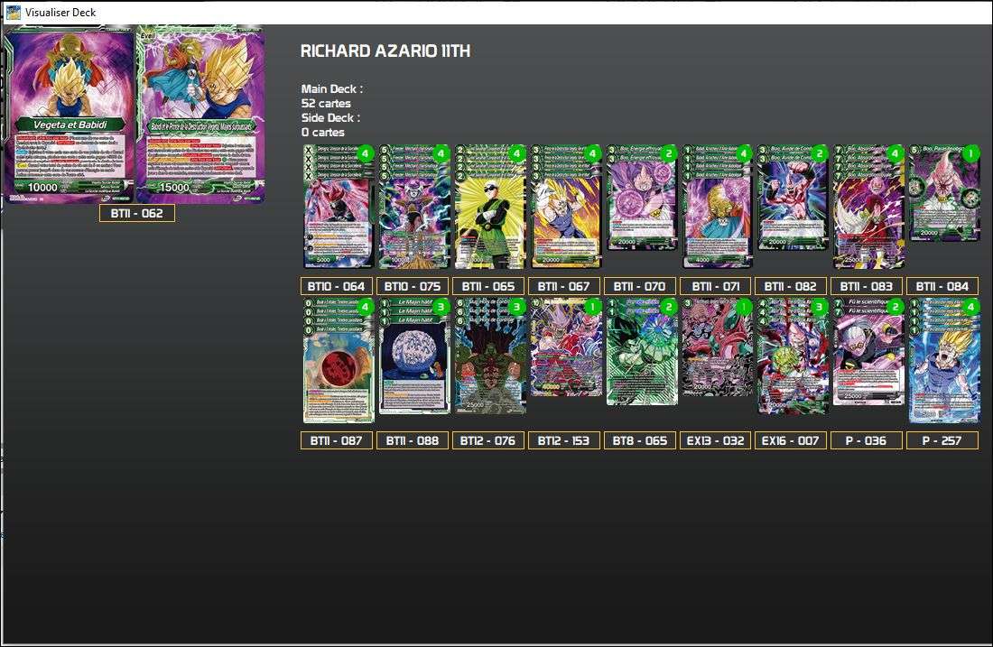 Decklist image · Richard Azario