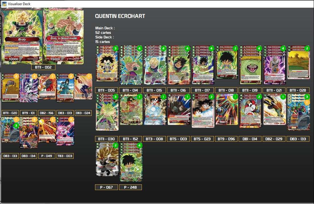 Decklist de Quentin Ecrohart