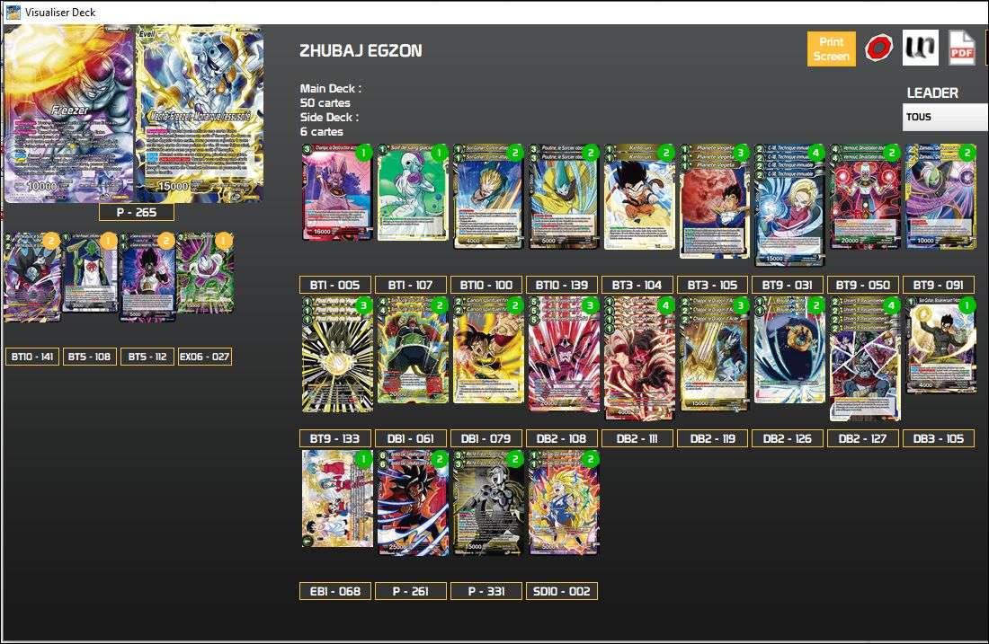 Decklist image · Egzon Zhubaj