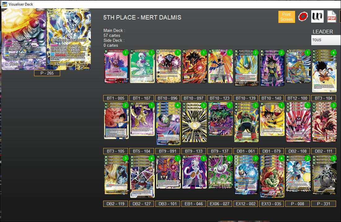 Decklist de Mert Dalmis