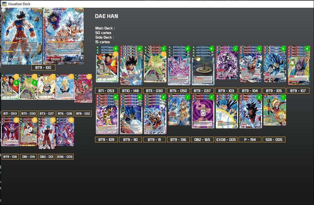 Decklist de Dae Han Hardesty