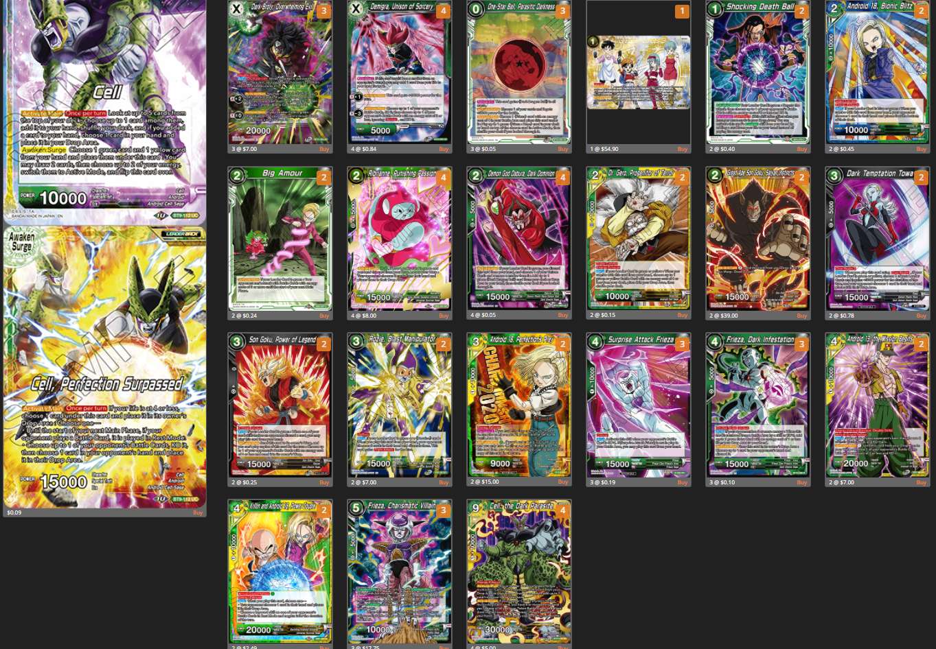 Decklist de Moises Yanac